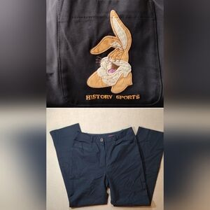 Ice Iceberg Y2K Embroidered Bugs Bunny High Rise Pants